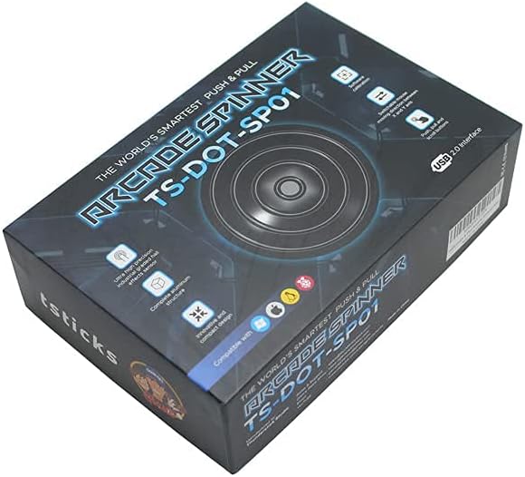 Black Push & Pull Arcade Spinner Q17122