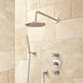 Thermostatic Shower System with Rainfall Shower Head and Hand Shower S2515