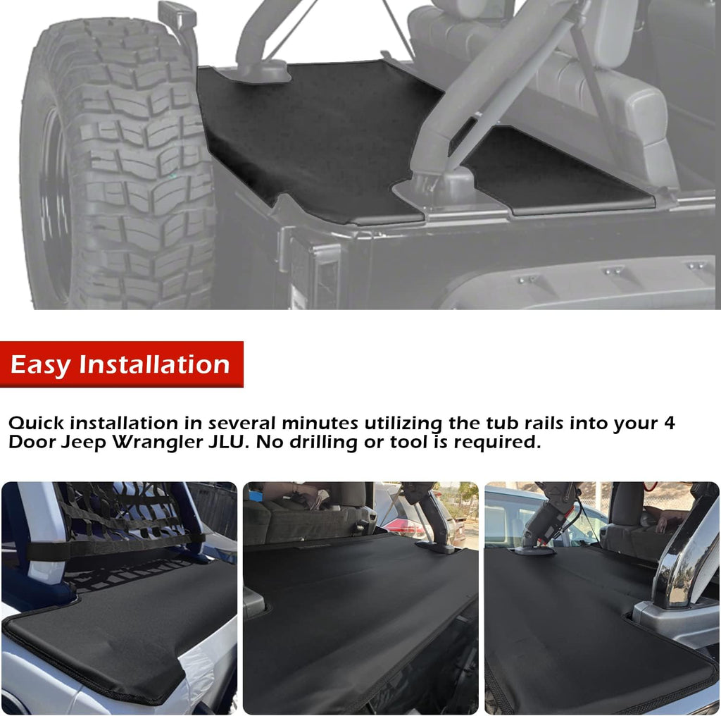 Black Vinyl Tonneau Cover 3 pcs I88809