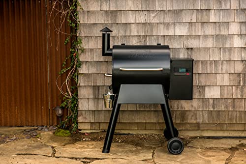 Black Electric Wood Pellet Grill and Smoker with WiFi T529831
