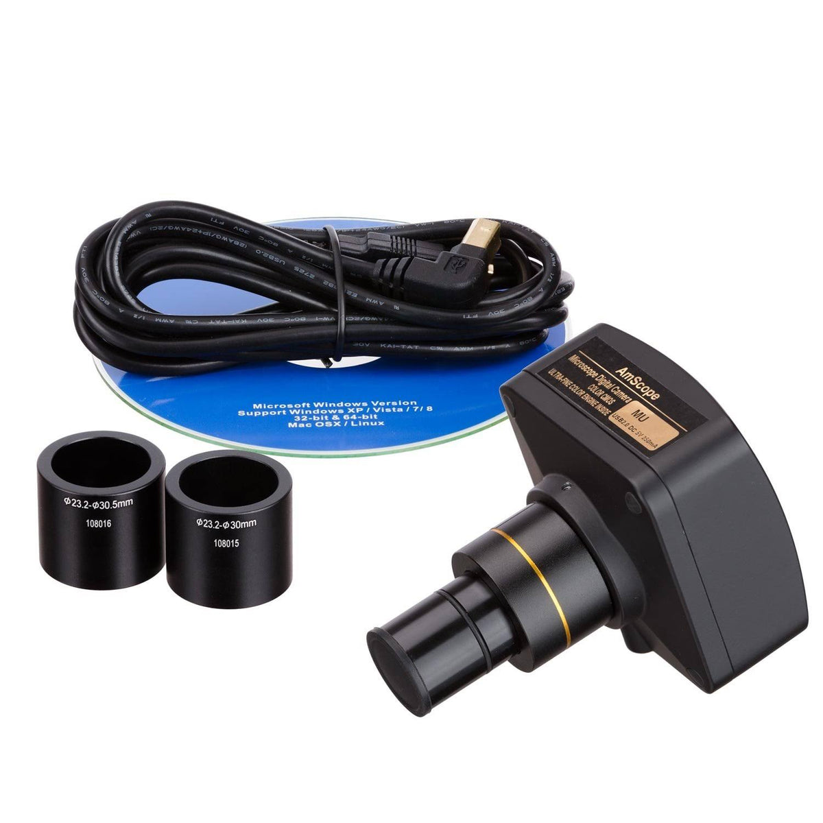 Trinocular Biological Compound Microscope with Plan Objectives and 14MP USB Digital Camera Z631374