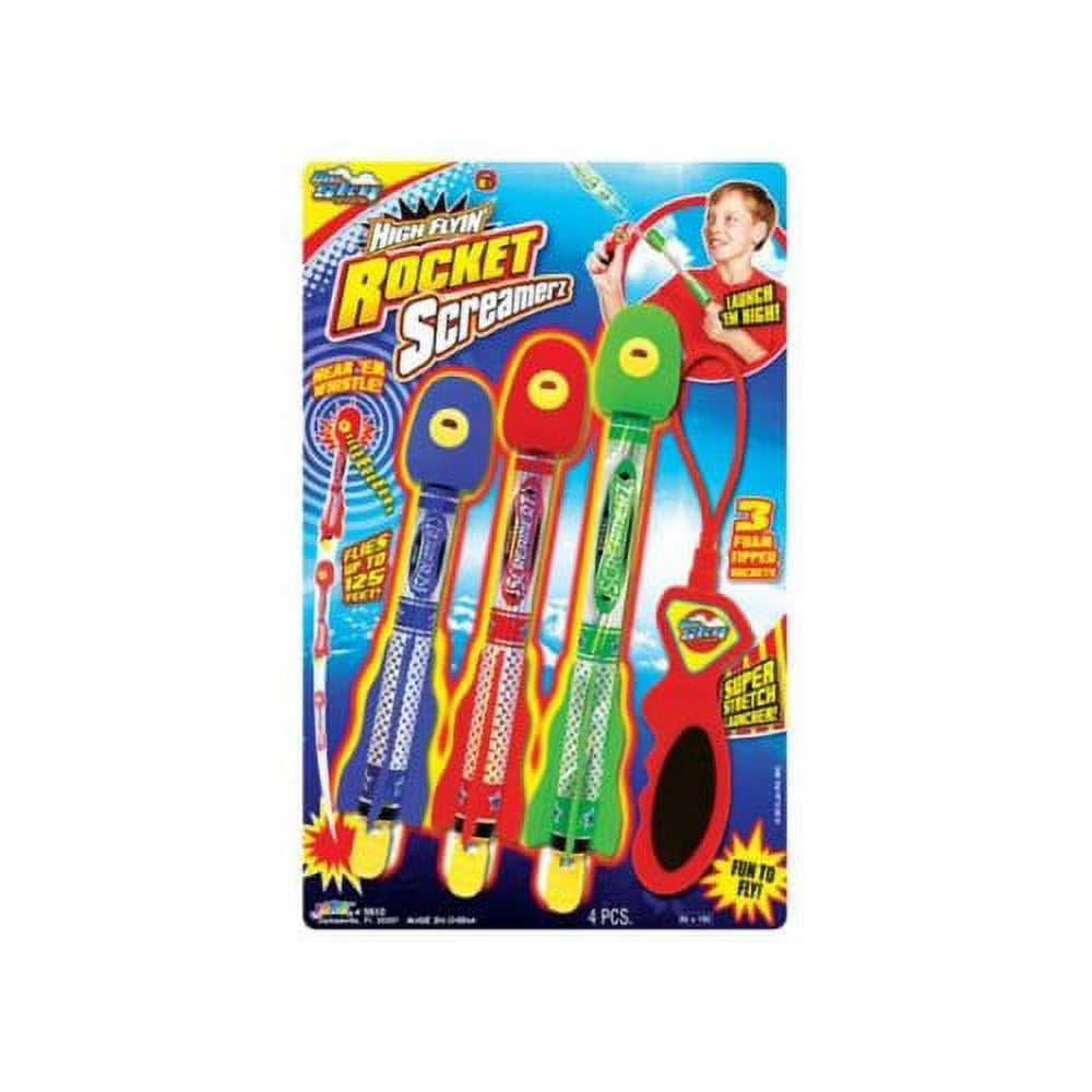 Assorted Plastic Rocket Screamer, Pack of 12 N823
