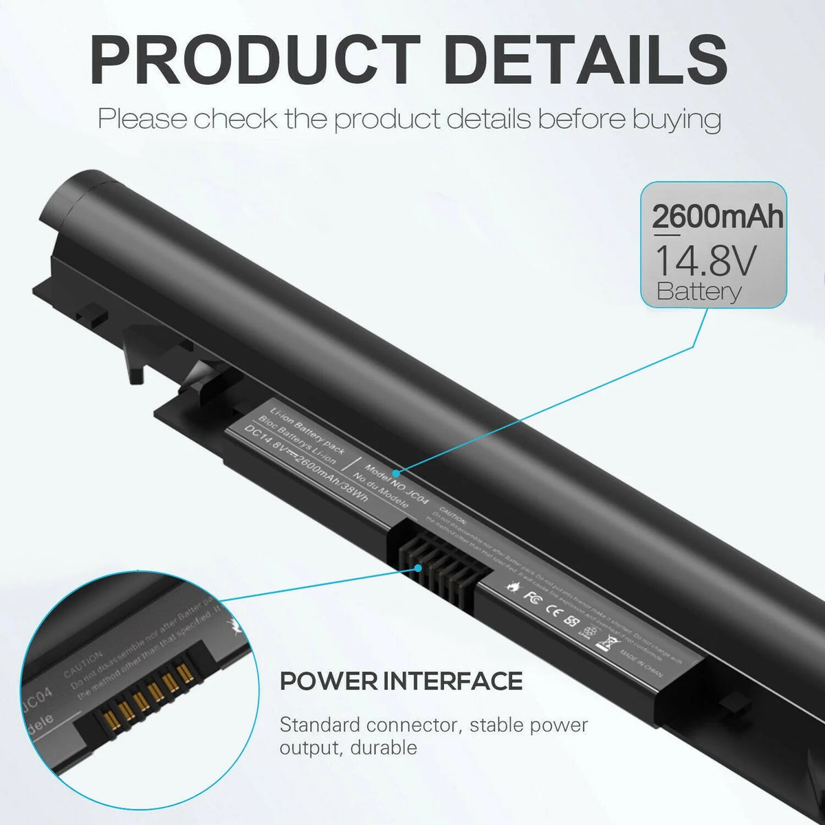 Laptop Battery for HP 15-BS 15-BW 17-BS Series W5050