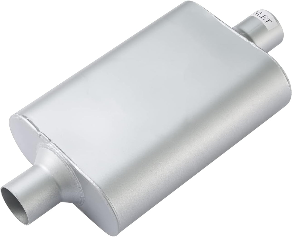 Dual Chamber 2.5 inch Inlet/Outlet Muffler, Pack of 2 V301