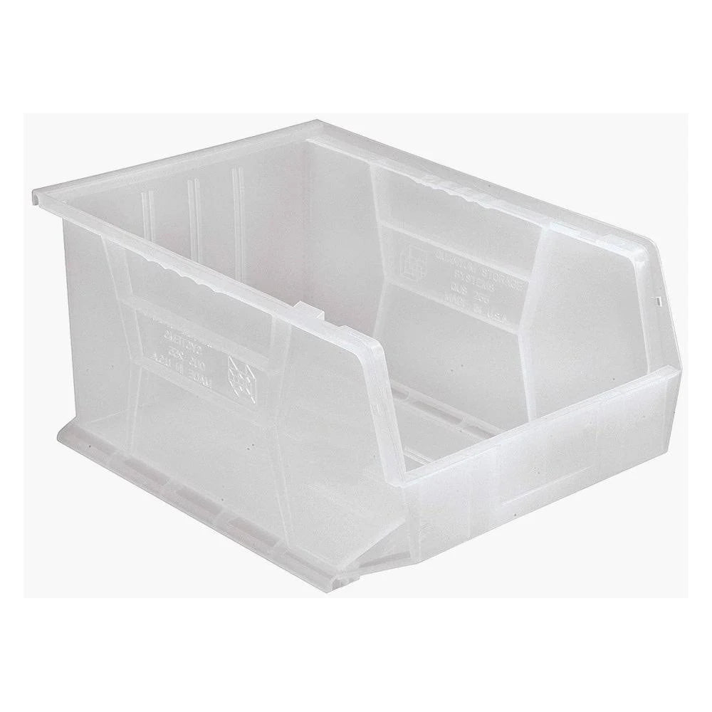 Clear-View Plastic Storage Bin 16 inch x 11 inch x 8 inch, Pack of 4 B644