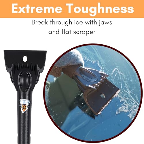 55" Extendable Snow Brush with 14" Foam Head & Detachable Scraper P425