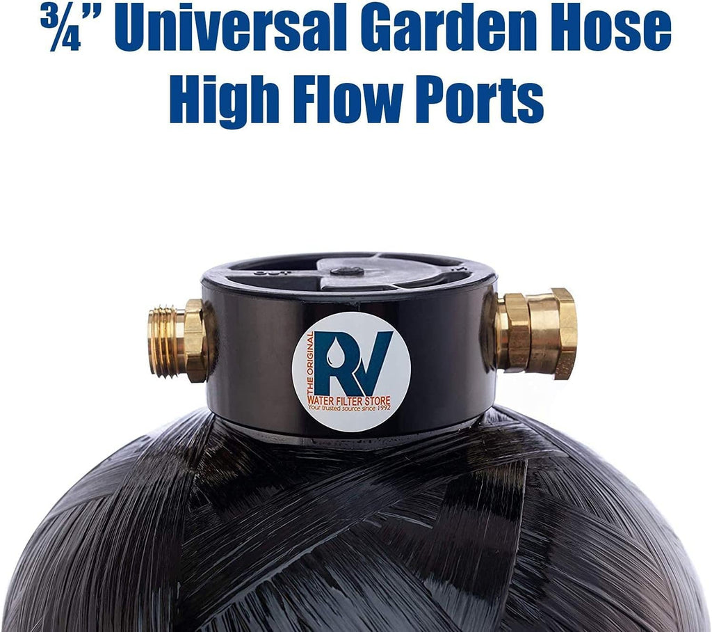 Portable 8,000 Grain RV Water Softener with 3/4" Fittings M69814