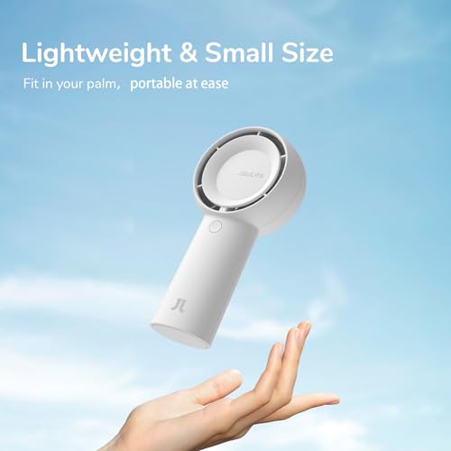 Portable Handheld Turbo Fan 6000mAh USB Rechargeable 5 Speeds Black H984322