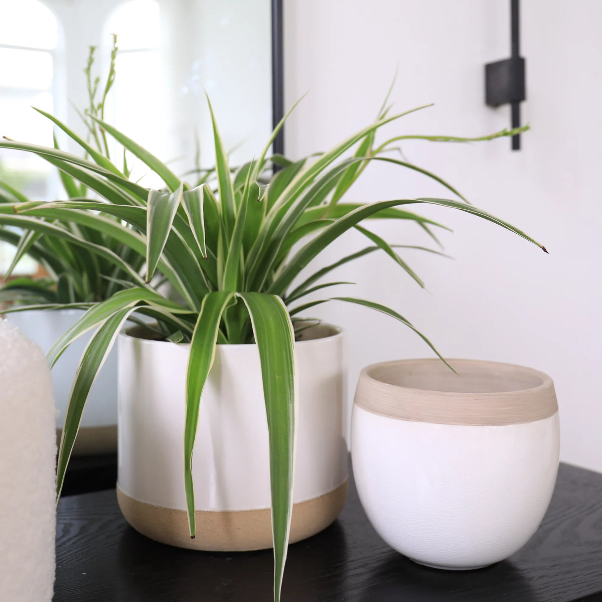 White Ceramic Flower Plant Pots C716132
