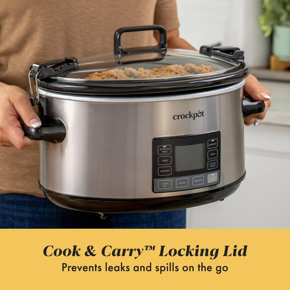 7Qt Programmable Stainless Steel Slow Cooker F5040