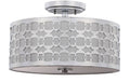 3-Light Chrome Semi-Flush Mount J771106