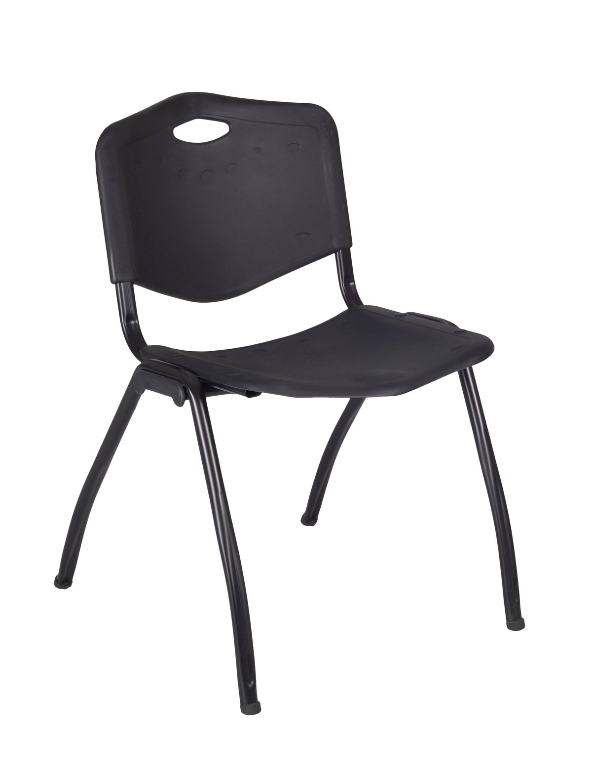 Round Breakroom Table & 4 Stack Chairs E4429