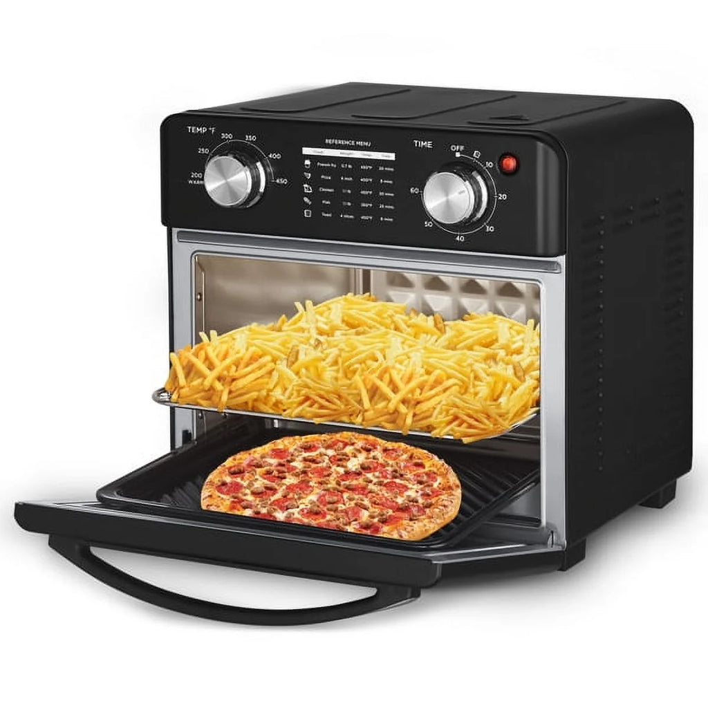 10qt Black Stainless Steel Air Fryer Toaster Oven Combo Q2674
