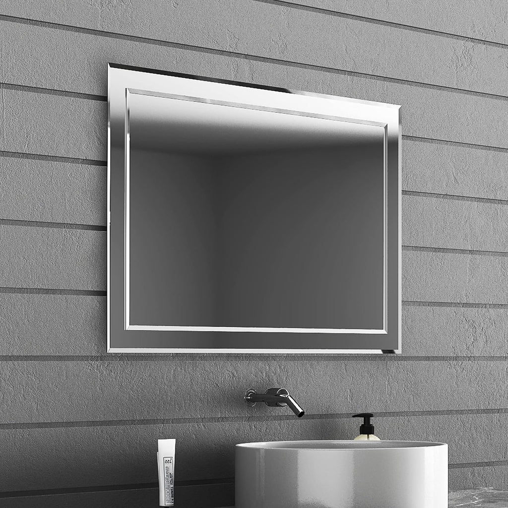 Frameless Rectangular Wall Mounted Double-Layer Mirror N162245