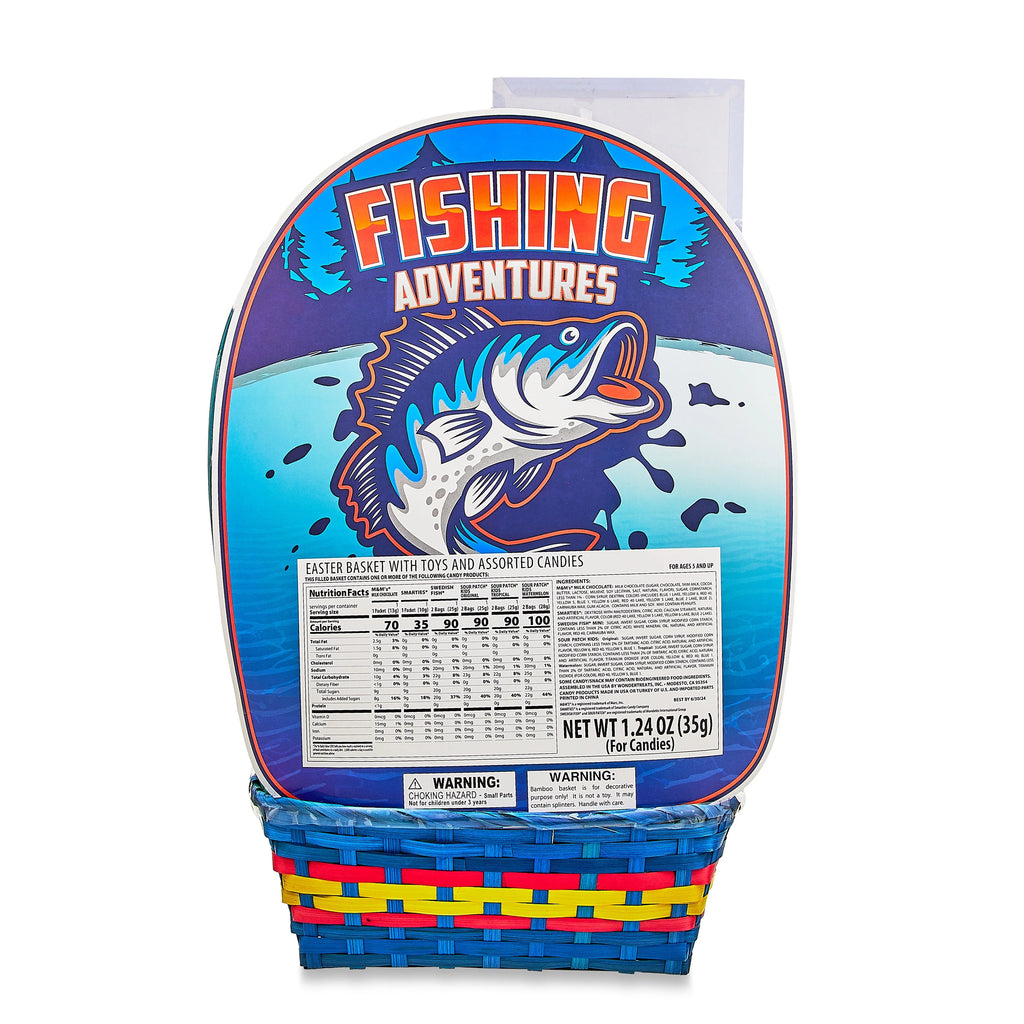 Fishing Adventure Filled Easter Basket with Candies S28836