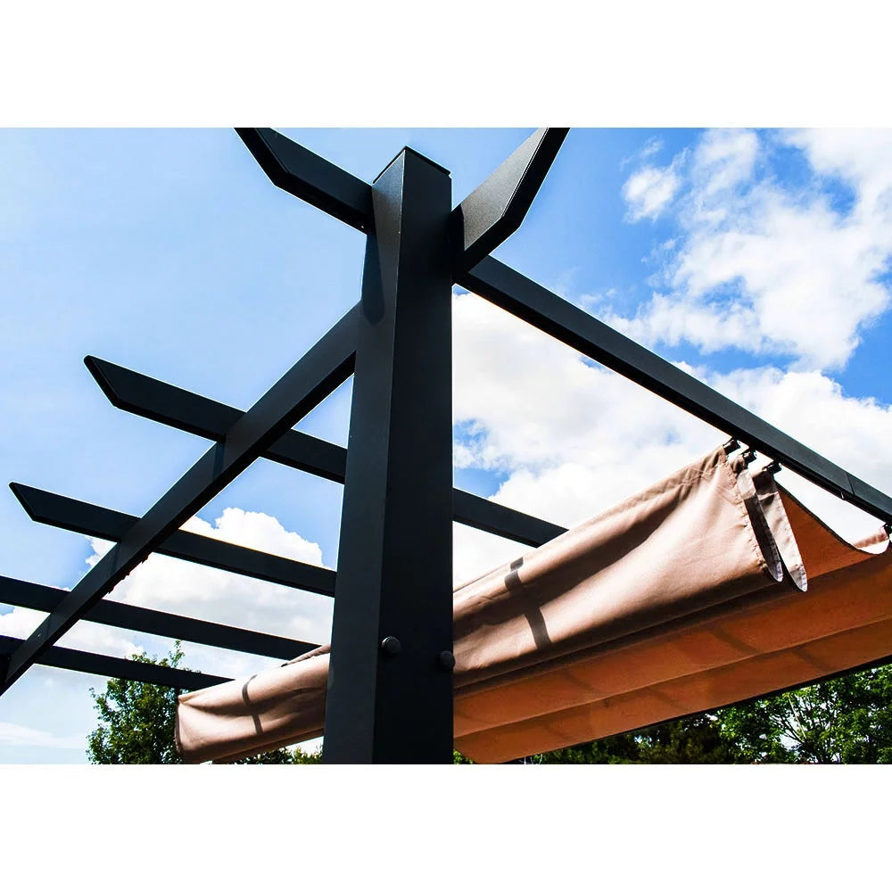 Aluminum Outdoor Canopy Pergola 9 x 9 ft White H463013