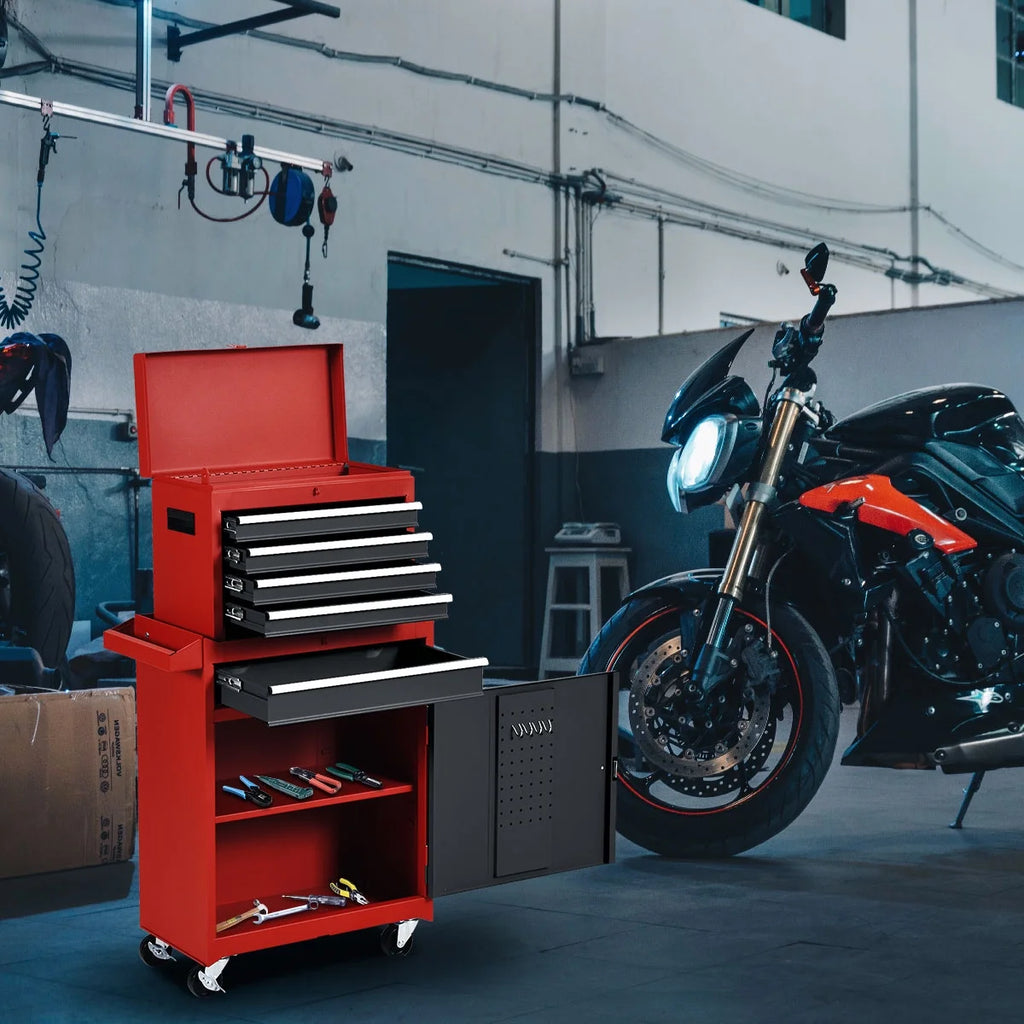 2 in 1 Tool Chest & Cabinet with 5 Sliding Drawers M530717