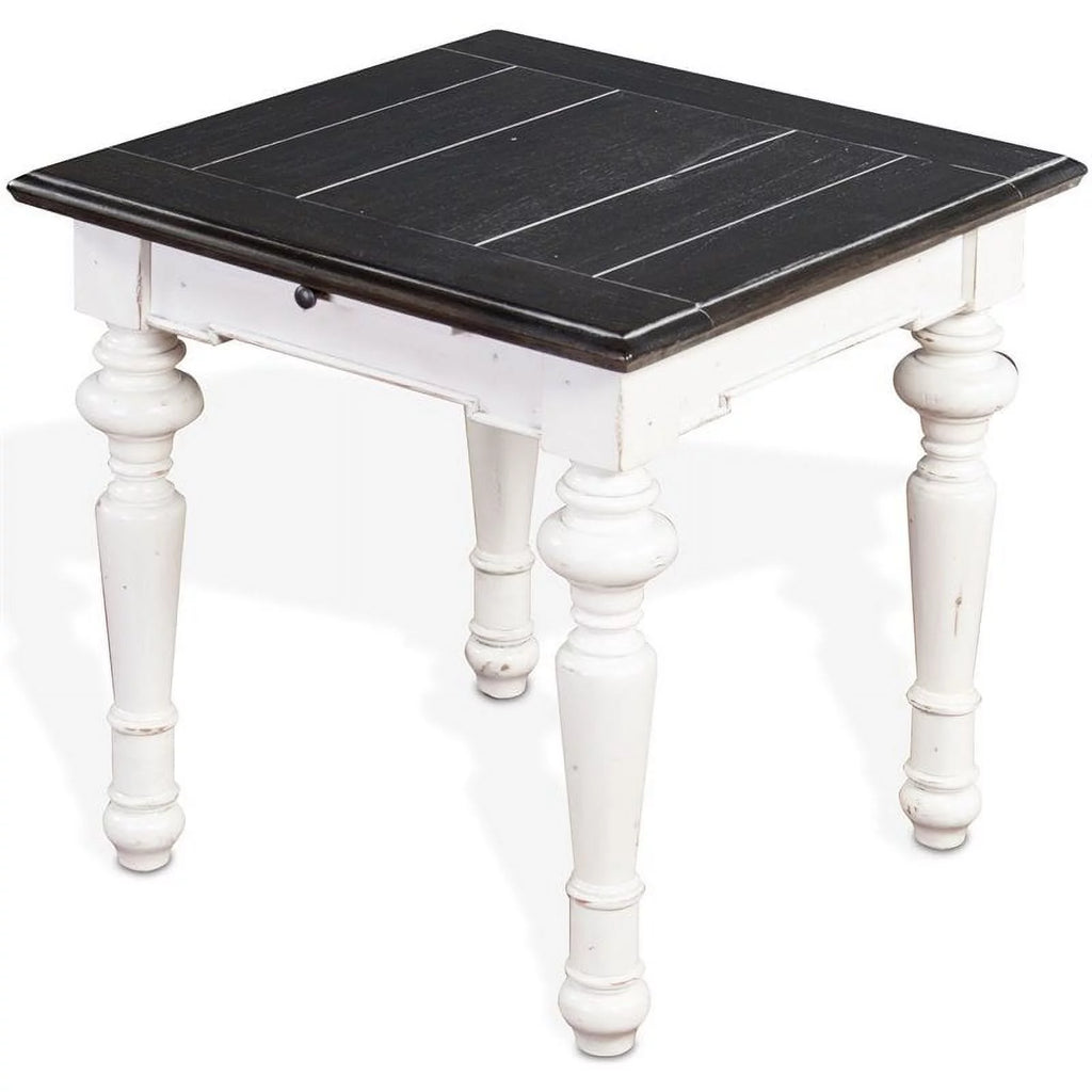 24" Farmhouse Wood End Table C748595