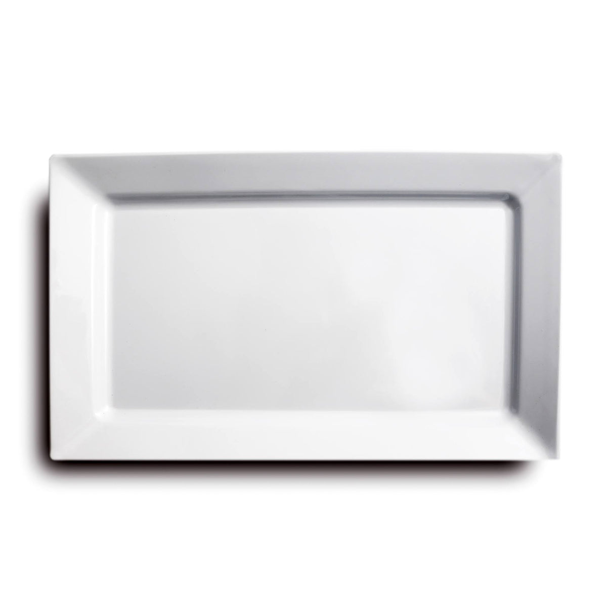 White Rectangular Melamine Salad Plate, 6 Packs C6446