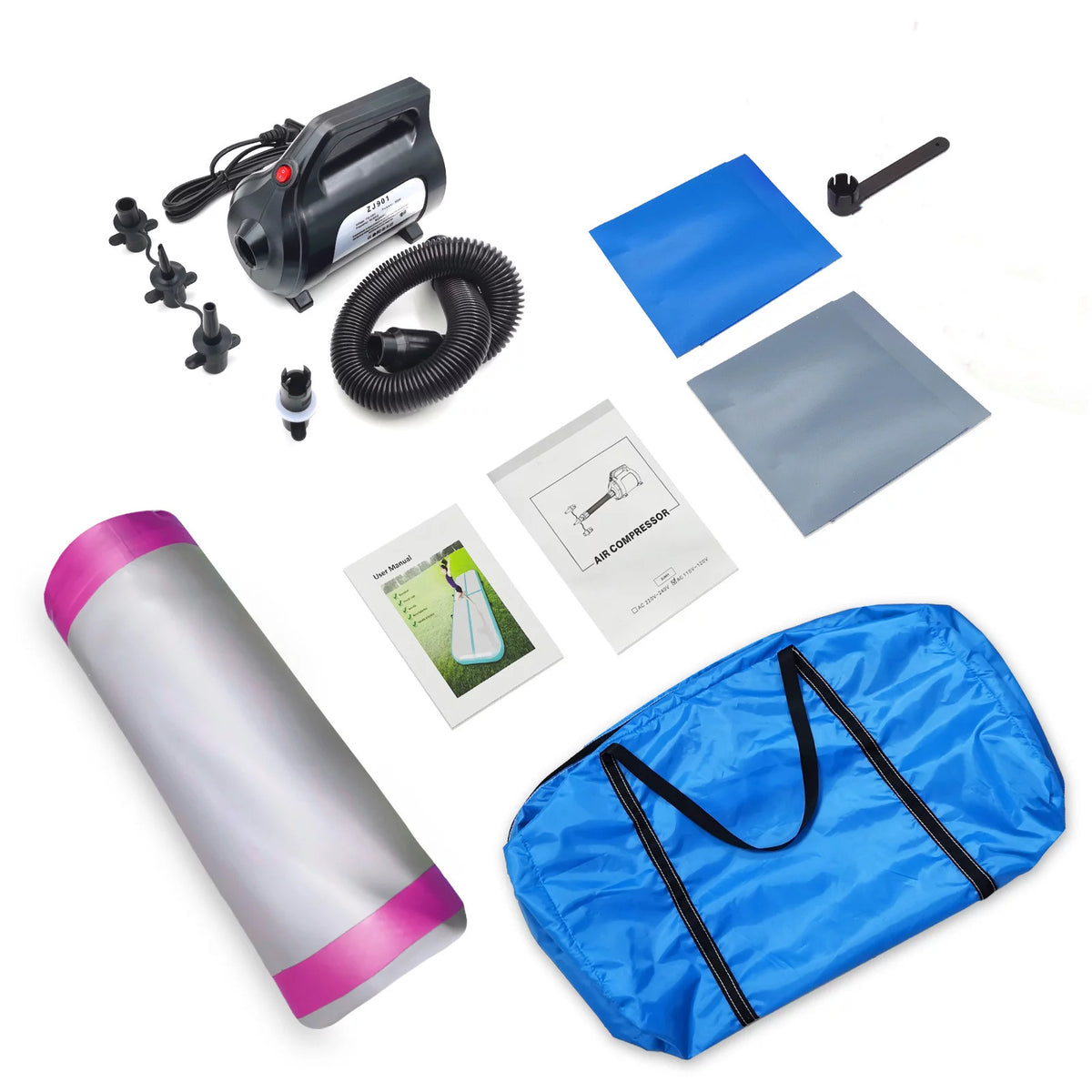 10ft 13ft 16ft 20ft 4 inches Gymnastics Air Mat with Electric Air Pump Carry Bag V9952