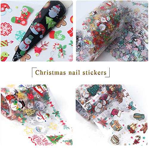 Christmas Nail Art Foil Transfer Stickers 30 Rolls S201813