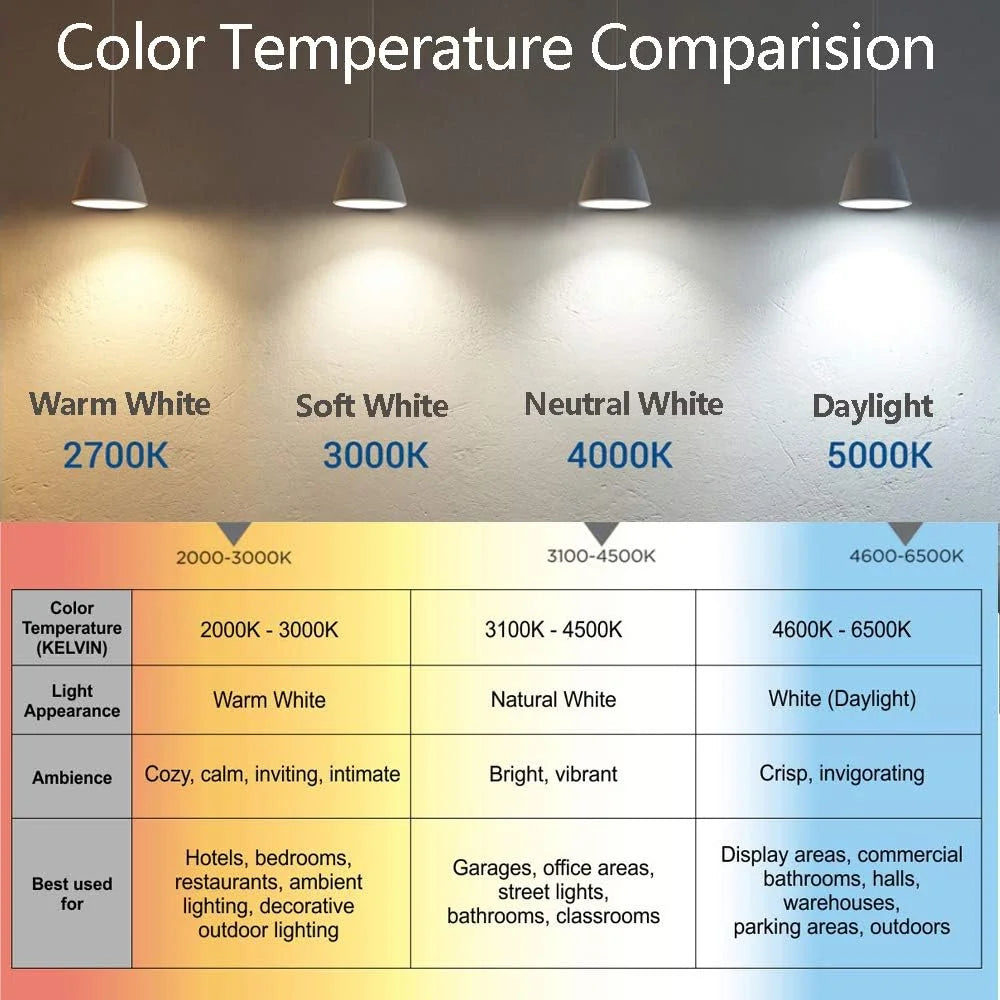 6 Pack E26 LED Bulb 3W 2700K V280036
