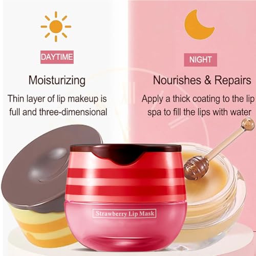 6 PCS Lip Balm Set (Honey, Strawberry, Watermelon, Apple Lime, Cherry, Mint) E474545