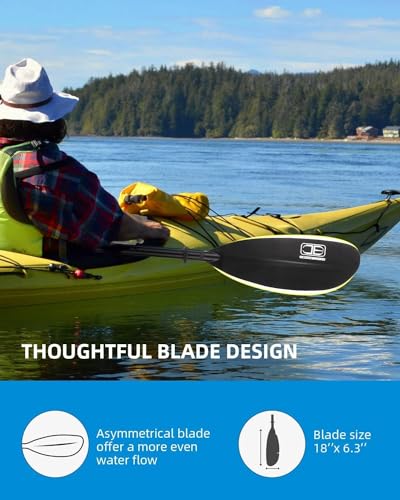 Adjustable Fishing Kayak Paddle with Paddle Leash H747279
