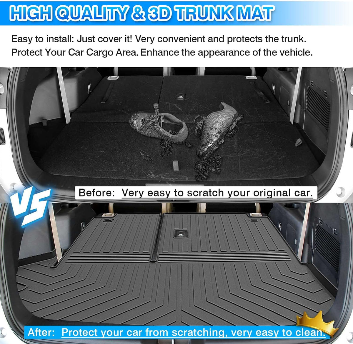 All Weather TPE Cargo Liner for Toyota Highlander 2020-2022 H167