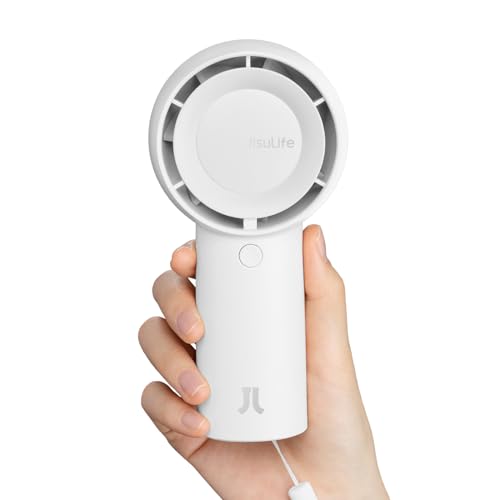 Portable Handheld Turbo Fan 6000mAh USB Rechargeable 5 Speeds Black H984322