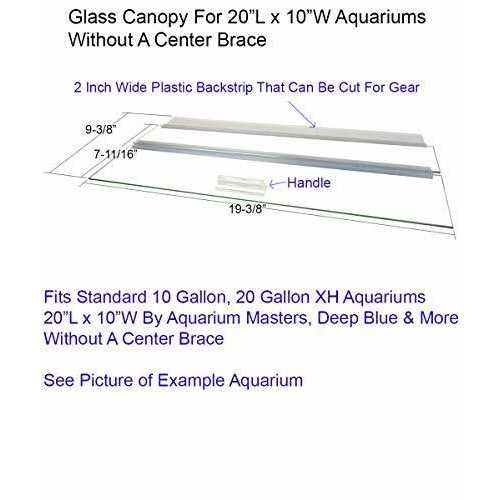 Blue Spotted Glass Canopy for Aquariums D5393