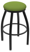 25-inch Swivel Counter Stool with Black Wrinkle Finish and Kiwi Green Seat R138