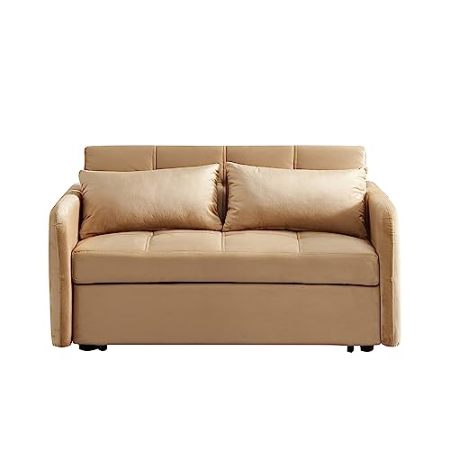 Velvet 3 in 1 Pull-Out Sleeper Sofa Chair T581