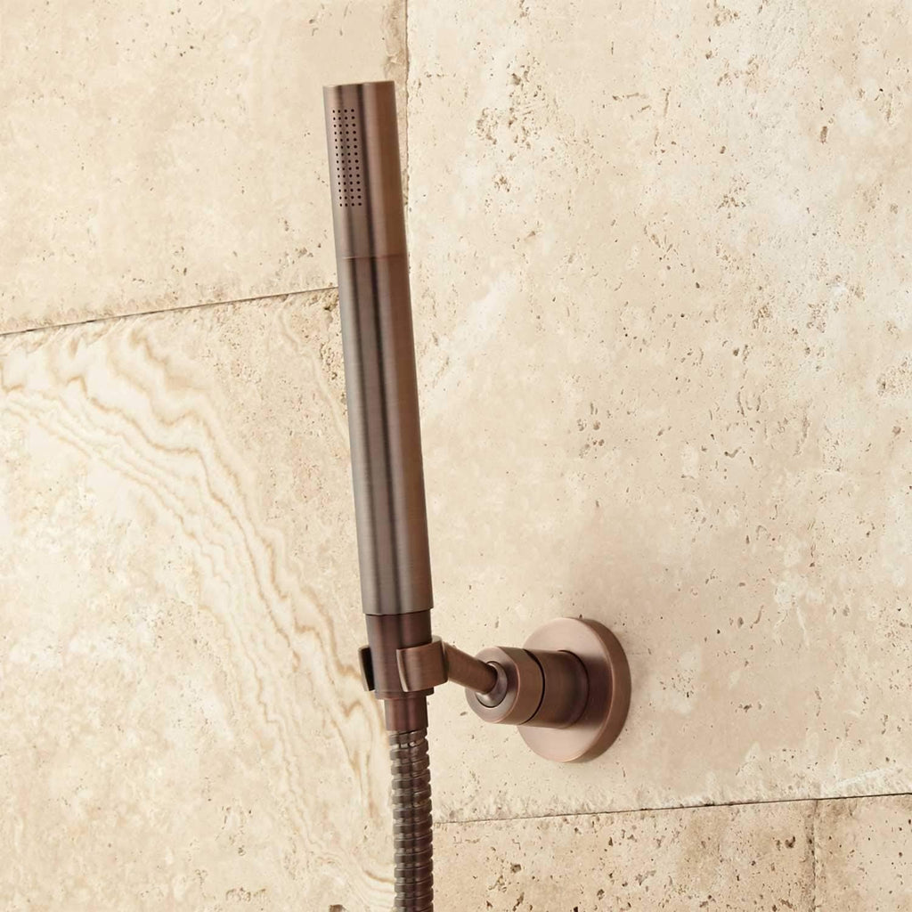 Thermostatic Shower System with Rainfall Shower Head and Hand Shower S2515