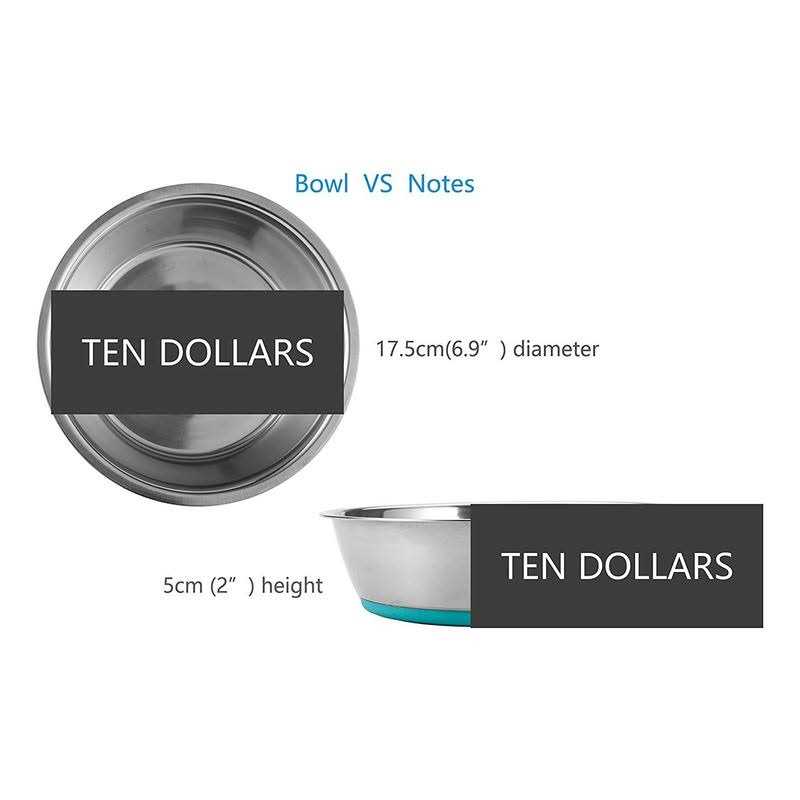 Stainless Steel Anti-Slip Dog Bowls Z386