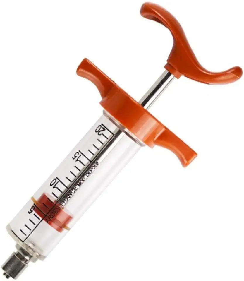 20 ml Reusable Autoclavable Clear Plastic Syringe L44160