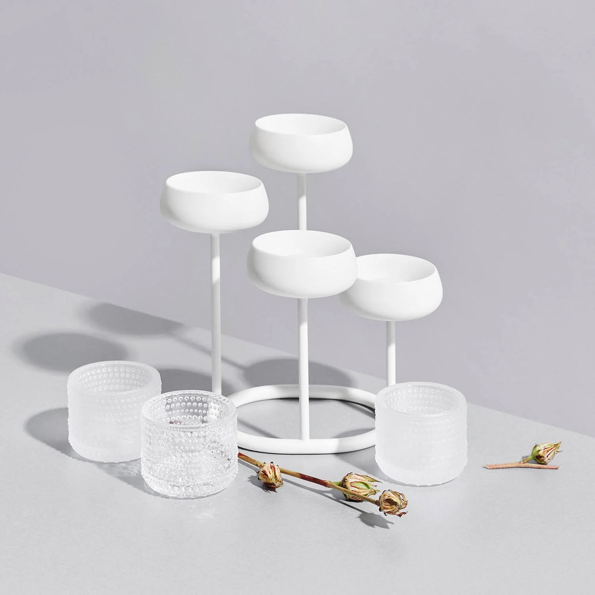 White Candelabra V494