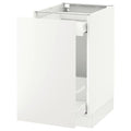 White Base Cabinet with Pull-Out Storage Q240