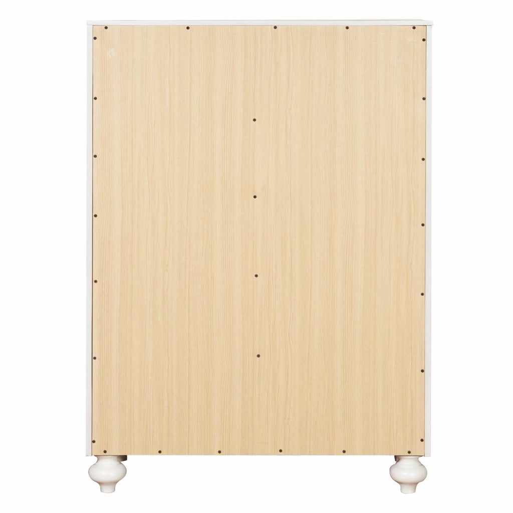 White Six Drawer Wood Chest X154