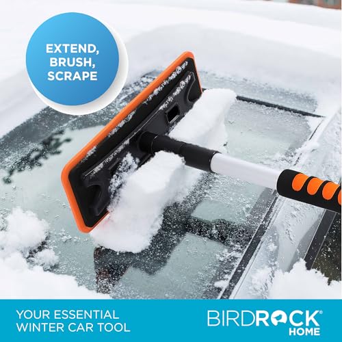 55" Extendable Snow Brush with 14" Foam Head & Detachable Scraper P425