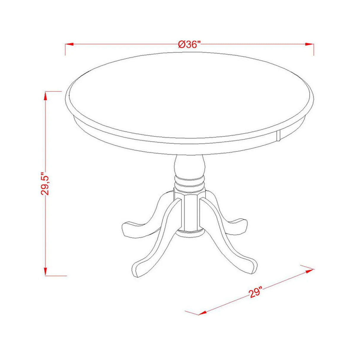 Dining Set with Table And 2 Chairs B27817