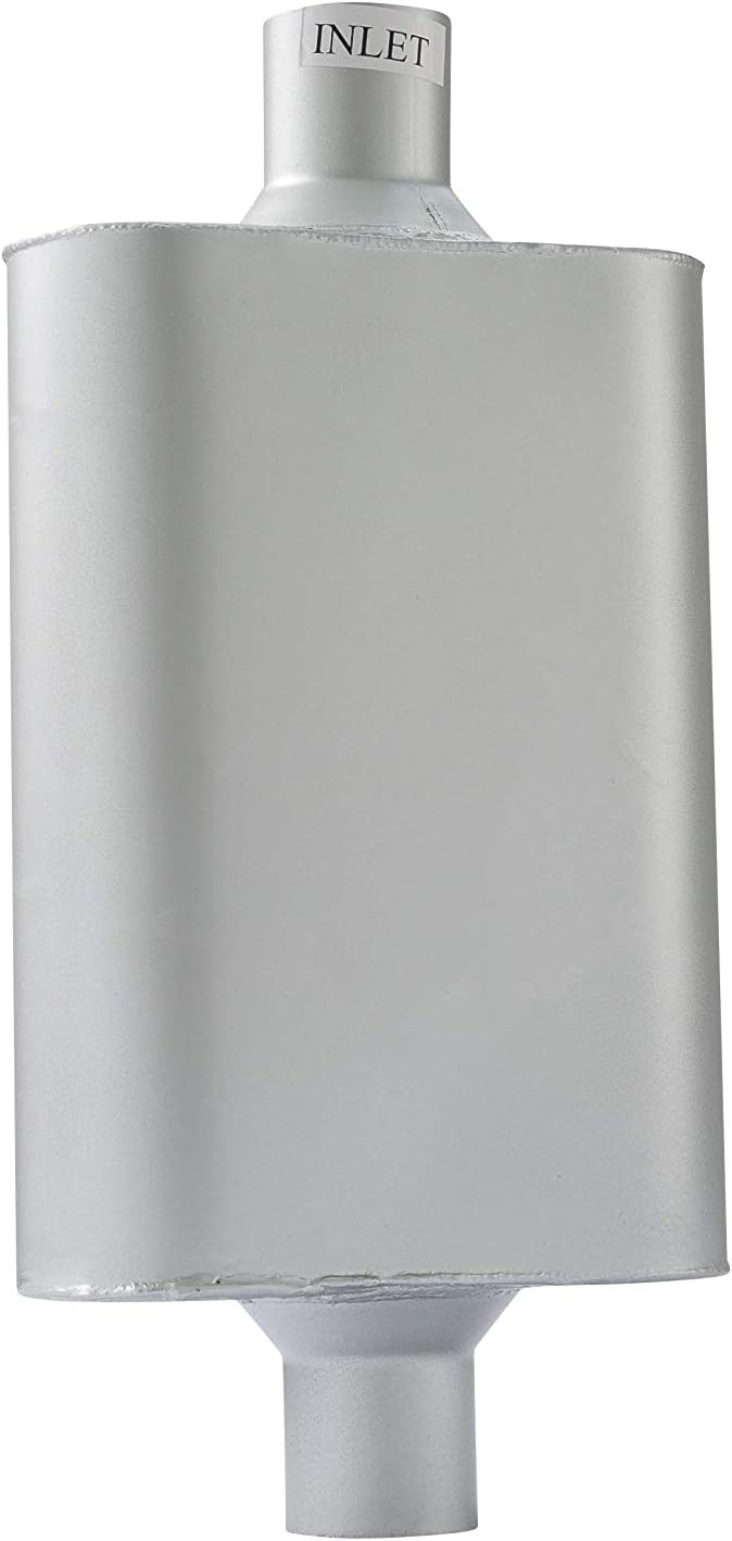 Dual Chamber 2.5 inch Inlet/Outlet Muffler, Pack of 2 V301