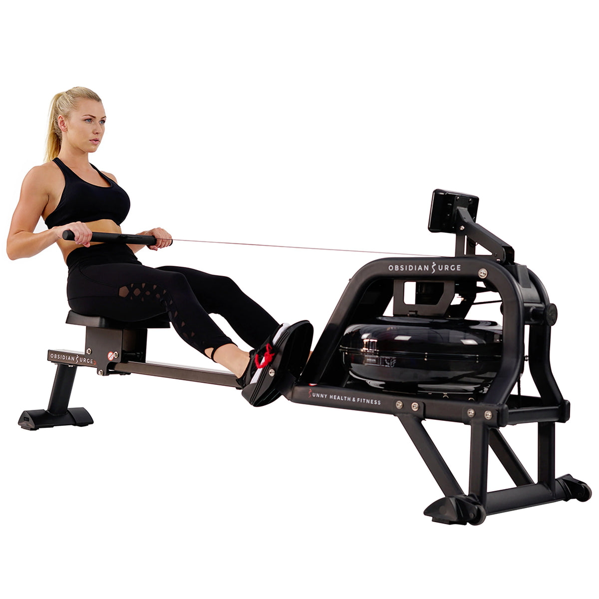 Water Rowing Machine with LCD Monitor W74854