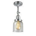 Polished Chrome 1-Light Semi Flush Mount Fixture J182009