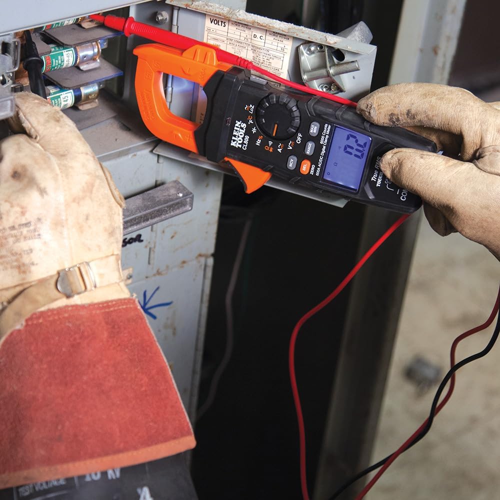 Digital Clamp Meter, Auto Ranging TRMS, AC/DC Volt/Current, LoZ, Continuity, Frequency, Capacitance, NCVT, Temp, 1000V B42791