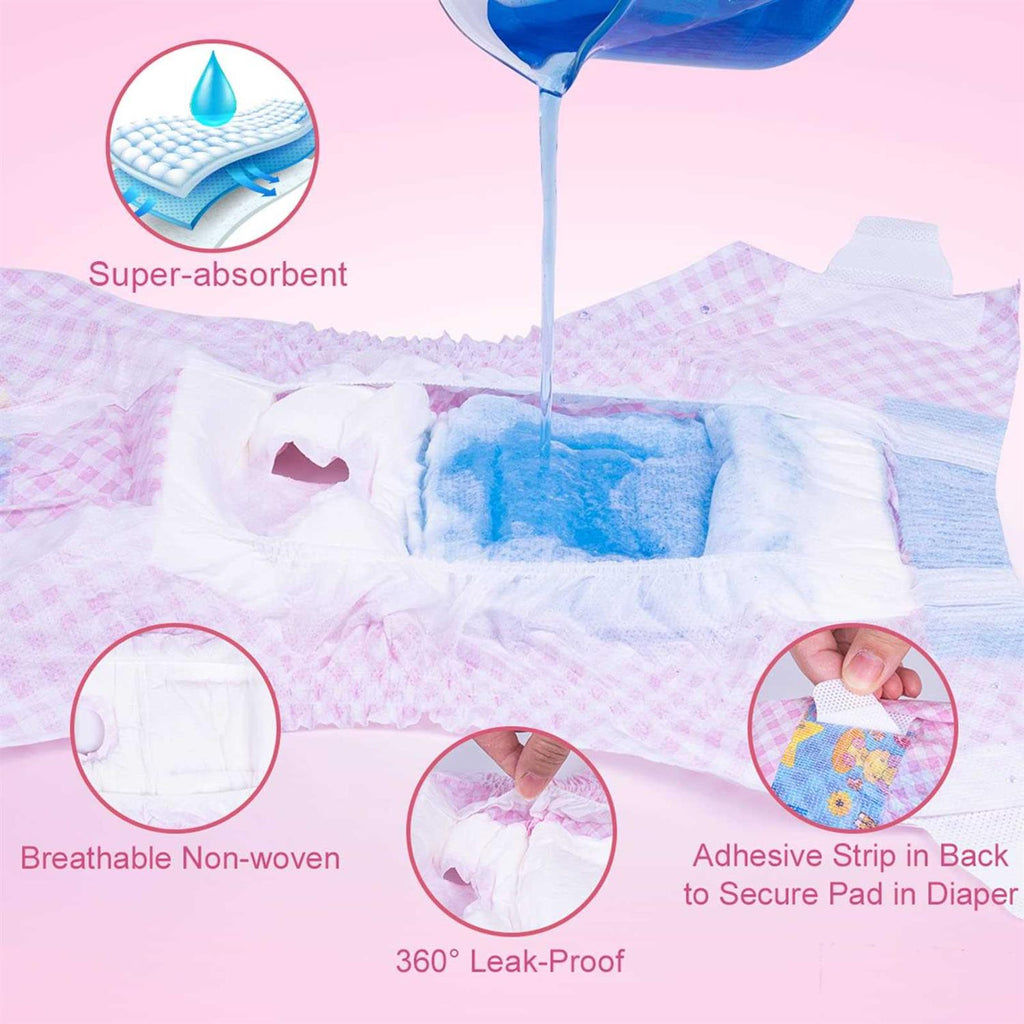 Disposable Female Dog Diapers with Adjustable Elastic Waistline R301