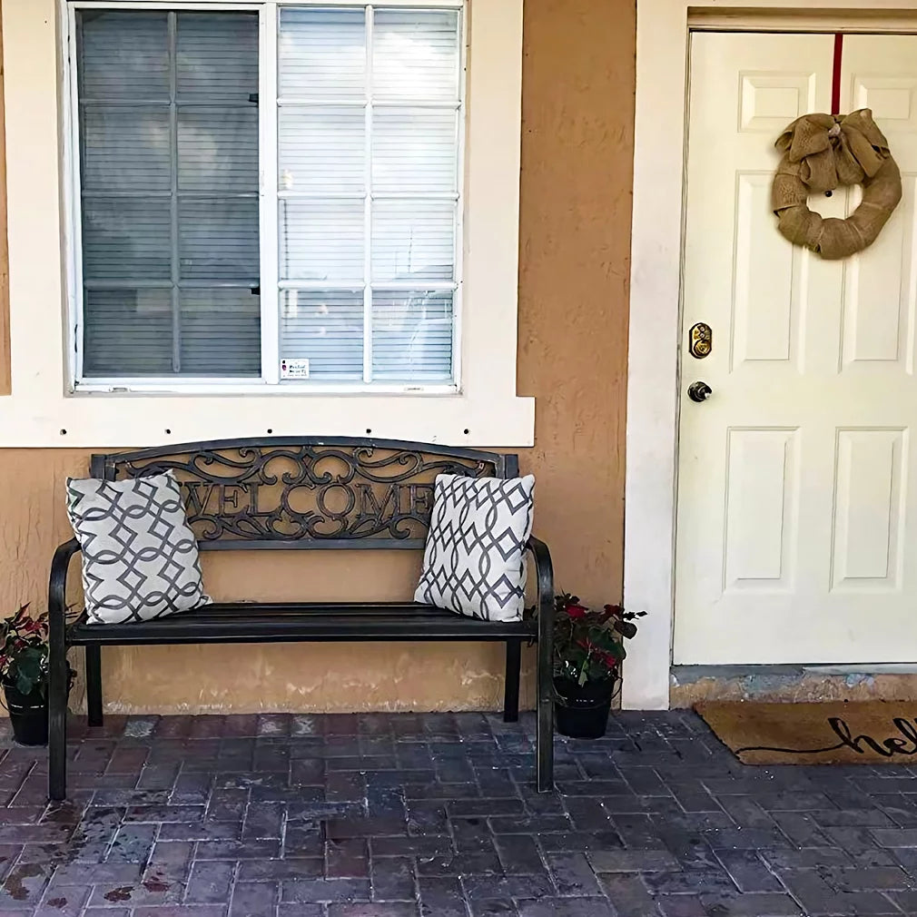 50in Metal Outdoor Bench U7678