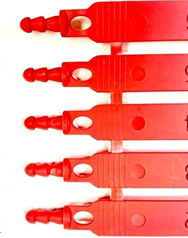 Red Plastic Seal Security with Print Progressive Numbering N935