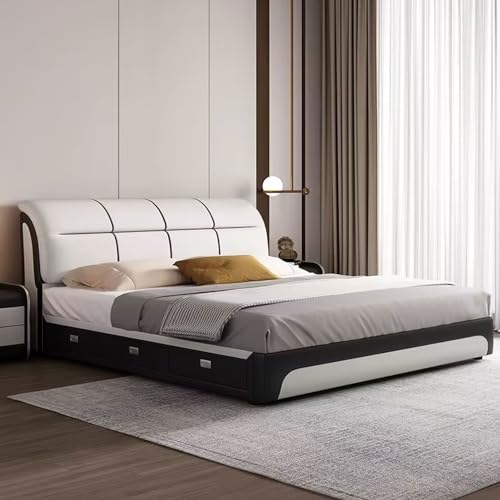 Leather Bed D758