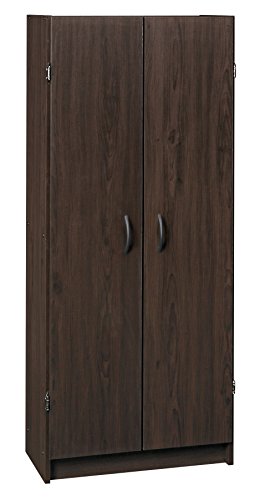 White 2 Door Pantry Cabinet with Adjustable Shelves A37865